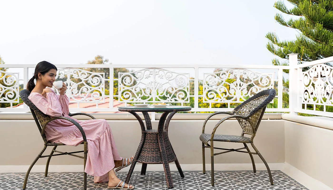 Bali town villas and scenic landscaped garden walkways in Coimbatore