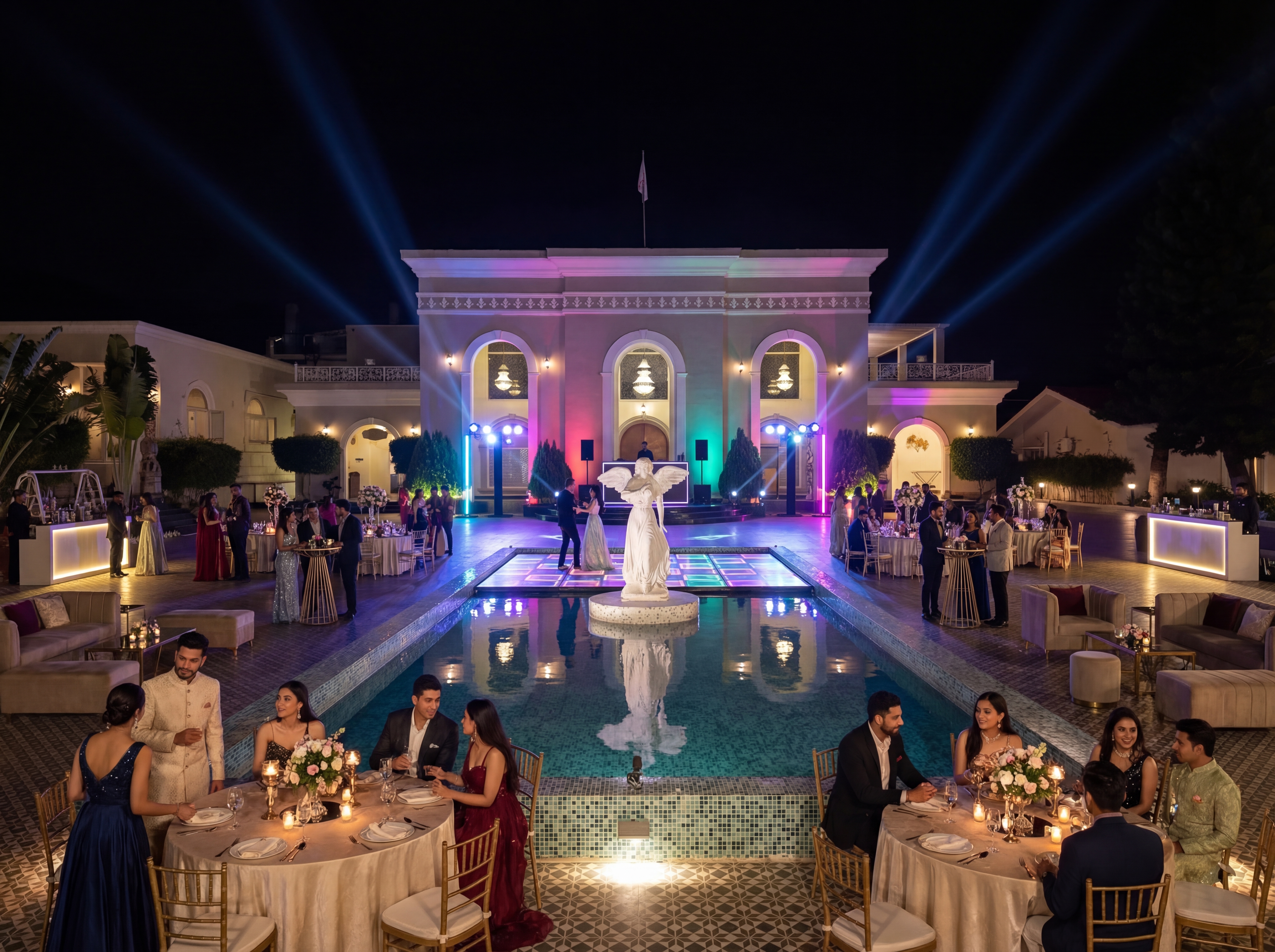 Destination wedding in Coimbatore themed resort CSR Landmark