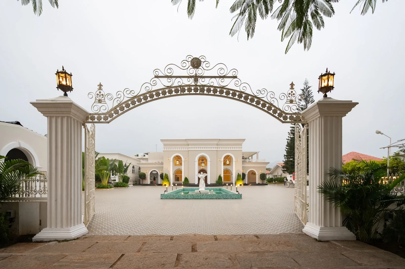 Luxury resort in Coimbatore with premium rooms, swimming pool, and scenic mountain views