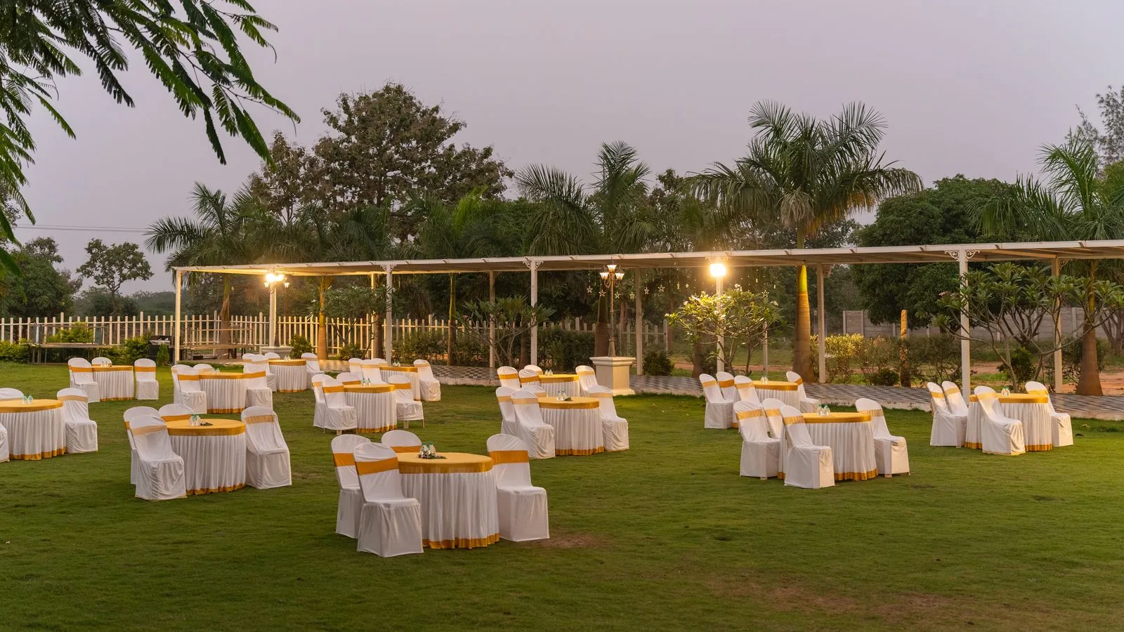 Grand outdoor and indoor wedding venues at CSR Landmark Resorts Coimbatore